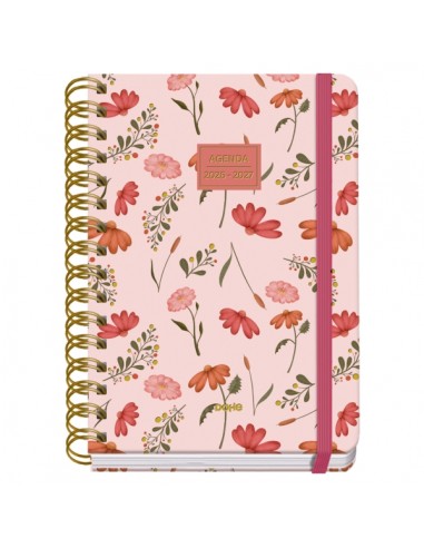 Dohe Premium Belle Agenda Escolar 26 27 - Formato A5 - Semana Vista - Papel Offset Ahuesado 80g - Cubierta de Carton