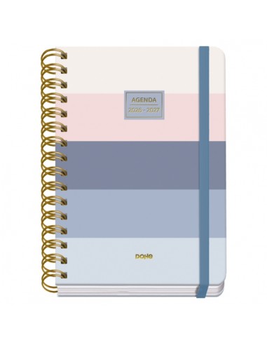 Dohe Premium Donna Agenda Escolar 26 27 - Formato A5 - Semana Vista - Papel Offset Ahuesado 80g - Cubierta de Carton