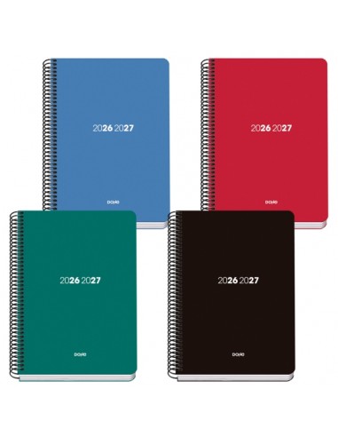 Dohe Basic Element Agenda Escolar 26 27 - Formato A5 - Semana Vista - Papel Offset Ahuesado 70g - Cubierta de Carton