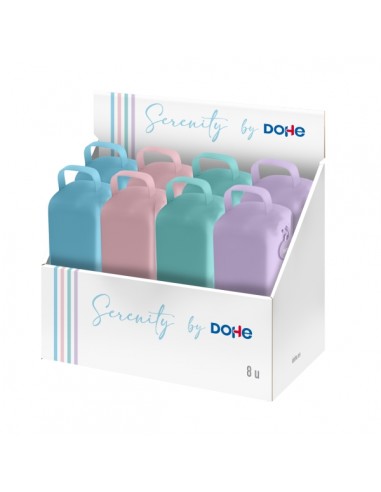 Dohe Serenity Expositor con 8 Portatodo - Cremallera - Tirador de Goma - Silicona de Tacto Suave - Asa Lateral - Colores