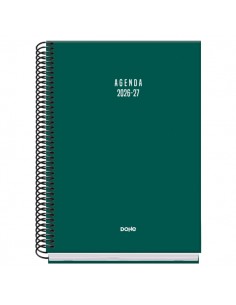 Dohe Basic Colour Vibes Agenda Escolar 26 27 - Formato A5 - Semana Vista - Papel Offset Ahuesado 70g - Cubierta de Carton