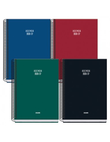 Dohe Basic Colour Vibes Agenda Escolar 26 27 - Formato A5 - Dia Pagina - Papel Offset Ahuesado 70g - Cubierta de Carton