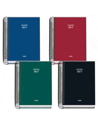 Dohe Basic Colour Vibes Agenda Escolar 26 27 - Formato A6 - Dia Pagina - Papel Offset Ahuesado 70g - Cubierta de Carton