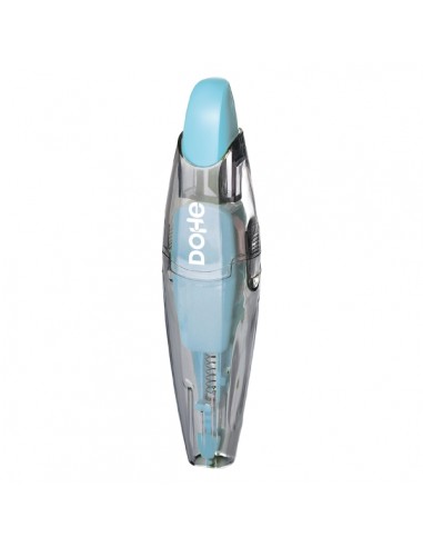 Dohe Serenity Cinta Correctora - 5mm x 6m - Pulsador Retractil - Recargable - Cuerpo Ergonomico - Color Azul