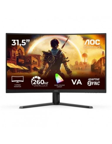 AOC G4 C32G42ZE Monitor 31.5" Curvo 1500R LED VA FullHD 240Hz - Respuesta 1ms - HDMI-DisplayPort-Audio - Montaje VESA