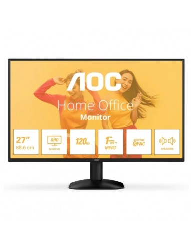 AOC Q27B35S3 Monitor 27" LED IPS QHD 124Hz HDR10 - Respuesta 4ms - HDMI-Displayport - VESA 100x100mm - Color Negro