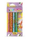 Carioca Memo Switch 2 en 1 Pack con 4 Rotuladores - Una Punta Subraya y la otra Cambia de Color - Colores Surtidos