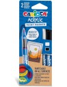 Carioca Acrylic Pack de 2 Marcadores de Pintura Acrilica - Punta Pincel - Tinta a Base de Agua - Alta Cobertura - Colores