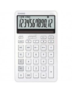 Casio JW-200DQ Calculadora de Sobremesa Compacta con Pantalla LCD de 12 Digitos - Calculo de Impuestos-Porcentajes-Raiz