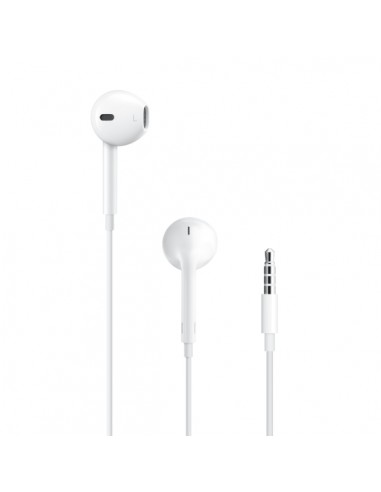 Apple EarPods Auriculares Binaurales - Microfono Integrado - Control de Volumen - Jack 3.5mm - Color Blanco