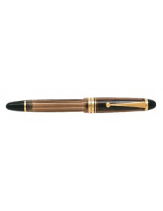 Pilot Custom 823 F Pluma Estilografica - Plumin de Oro de 14K - Cuerpo Ambar Transparente - En Estuche de Regalo Individual