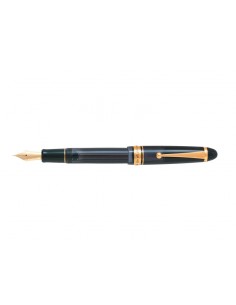 Pilot Custom 823 F Pluma Estilografica - Plumin de Oro de 14K - Cuerpo Negro Transparente - En Estuche de Regalo Individual