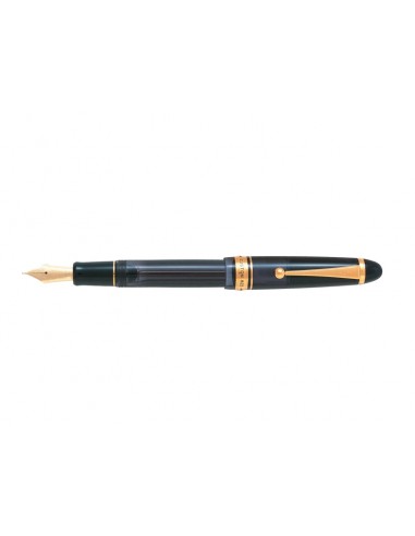 Pilot Custom 823 F Pluma Estilografica - Plumin de Oro de 14K - Cuerpo Negro Transparente - En Estuche de Regalo Individual
