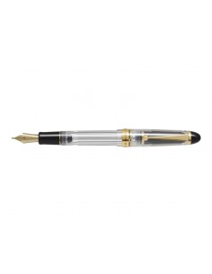 Pilot Custom 823 F Pluma Estilografica - Plumin de Oro de 14K - Cuerpo Transparente - En Estuche de Regalo Individual con un
