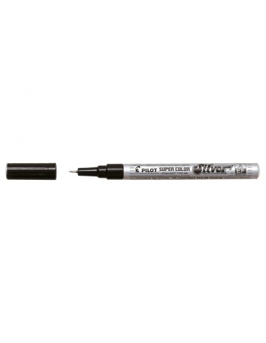 Pilot Super Color Rotulador Permanente Fino - Punta de 1mm de Poliacetal - Tinta muy Densa y Opaca - Cuerpo Metalico - Color
