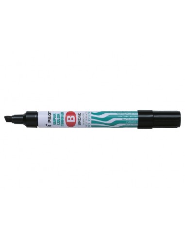 Pilot Super Color Rotulador Permanente Multisuperficie - Punta Biselada de Fibra - Tinta Base Alcohol Libre de Xileno -
