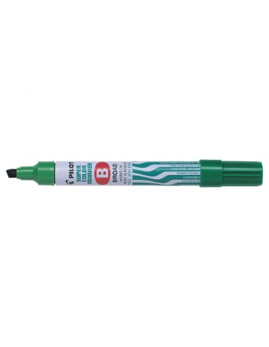 Pilot Super Color Rotulador Permanente Multisuperficie - Punta Biselada de Fibra - Tinta Base Alcohol Libre de Xileno -