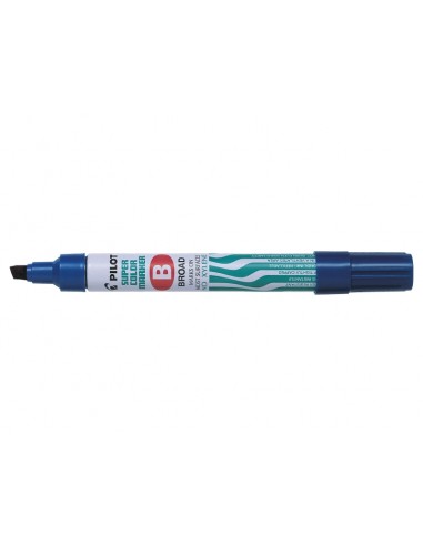 Pilot Super Color Rotulador Permanente Multisuperficie - Punta Biselada de Fibra - Tinta Base Alcohol Libre de Xileno -