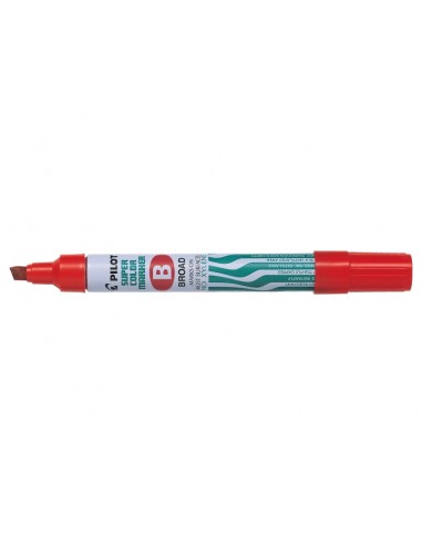 Pilot Super Color Rotulador Permanente Multisuperficie - Punta Biselada de Fibra - Tinta Base Alcohol Libre de Xileno -