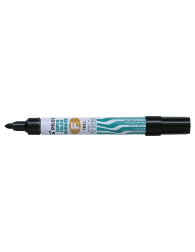 Pilot Super Color Rotulador Permanente Multisuperficie - Punta Fina de Fibra Conica - Tinta Base Alcohol Libre de Xileno -