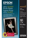 Epson Ultra Glossy Photo Pack de 50 Hojas de Papel Fotografico - 10x15cm - Gramaje de 300g m2 - Acabado Brillante -