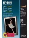 Epson Ultra Glossy Photo Pack de 50 Hojas de Papel Fotografico - 13x18cm - Gramaje de 300g m2 - Acabado Brillante -
