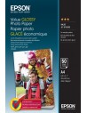 Epson Value Glossy Photo Pack de 50 Hojas de Papel Fotografico - A4 - Gramaje de 183g m2 - Acabado Brillante - Compatible con
