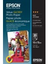 Epson Value Glossy Photo Pack de 20 Hojas de Papel Fotografico - 10x15cm - Gramaje de 183g m2 - Acabado Brillante -