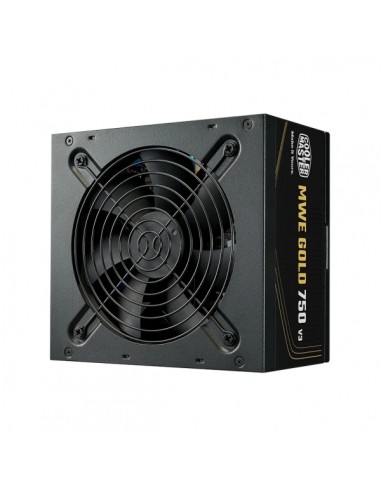 Cooler Master MWE V3 Fuente de Alimentacion 80-Gold 750W - ATX 3.1 - 12V-2X6 - PFC Activo - No Modular