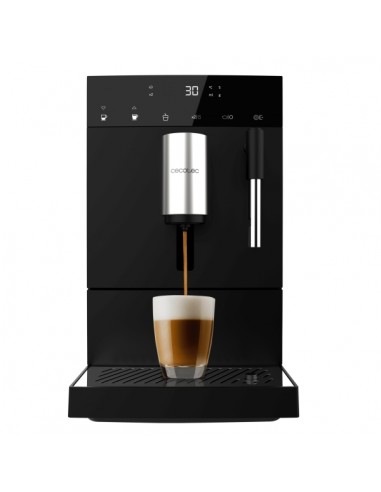 Cecotec Cremmaet Compact Steam Cafetera Superautomatica - 19bar - Deposito de 1.1L - Molinillo Conico - Pantalla Tactil -