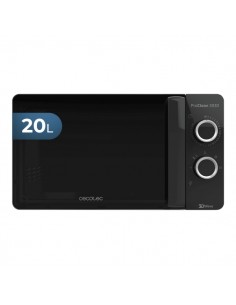 Cecotec Proclean 3030 Microondas - 700W - Capacidad 20L - Modo Descongelar - Facil Limpieza - Tecnologia 3DWave - 6 Niveles -