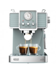 Cecotec Power Espresso 20 Tradizionale Cafetera Espresso - 1350W - 20bar - Manometro - Vaporizador Orientable - Capacidad