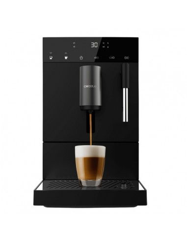 Cecotec Cremmaet Compact Steam Cafetera Superautomatica - 19bar - Deposito de 1.1L - Molinillo Conico - Pantalla Tactil -