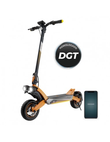 Cecotec Bongo V70 Connected Patinete Electrico - 1500W - Autonomia 70km - Bateria 48V y 15Ah - Doble Suspension - App - Disco