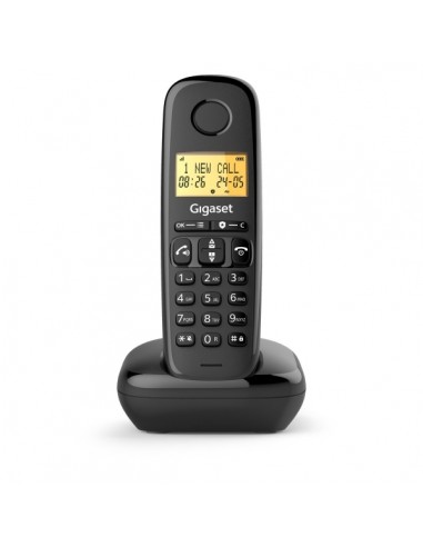 Gigaset Basic 100 Telefono Inalambrico Dect con Identificador de Llamadas - Bloqueo de Llamadas - Pantalla Retroilluminada -