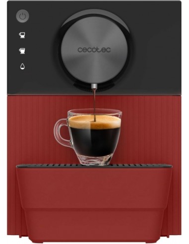 Cecotec Cremmaet Cube Red Cafetera Superautomatica - 19bar - Deposito de 1.1L - Sistema de Prensado y Pre-Infusion - Sistema