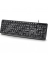 NGS Funky V4 Teclado USB - QWERTY Portugues - 12 Teclas Multimedia - Teclas de Membrana Silenciosas - Inclinacion Ajustable -