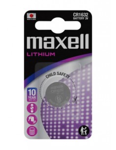 Maxell Pack de 1 Pila Litio de Boton CR1632 3V