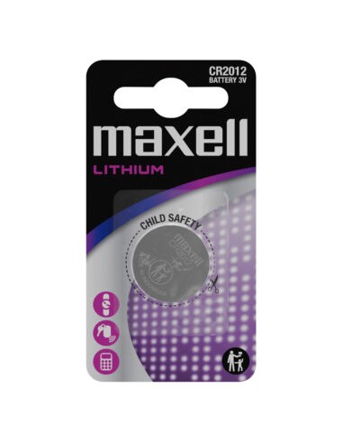 Maxell Pack de 1 Pila Litio de Boton CR2012 3V