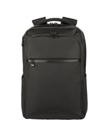 Tucano Martem Mochila Portatil 15 6" - Banda para Trolley - Correas Alcochadas - Bolsillo Antirrobo - Color Negro