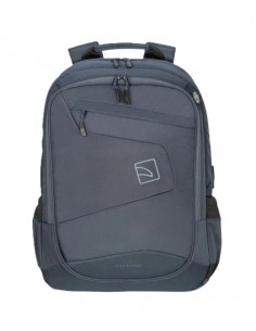 Tucano Lato Mochila Portatil 17" - Respaldo y Correas Acolchados - Doble Compartimento - Bolsillos para Botella y Paraguas -