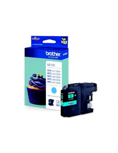 Brother LC123 Cyan Cartucho de Tinta Original - LC123CBP