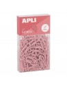 Apli Up North Pack con 140 Clips de Metal 28mm - Color Rosa