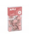 Apli Up North Pack con 15 Pinzas de Metal 19mm - Color Rosa