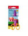 Apli Kids Tijera Escolar Creativa 13.5cm - Corte Curvo - Color Morado Naranja