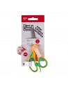 Apli Kids Tijera Escolar 13 cm - Punta Redondeada - Ergonomica - Espacio para el Nombre - Uso Ambidiestro - Color Amarillo