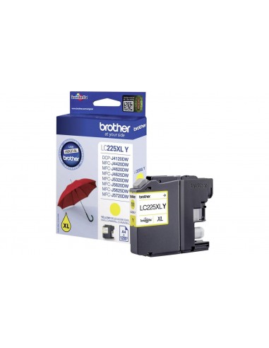 Brother LC225XL Amarillo Cartucho de Tinta Original - LC225XLYBP