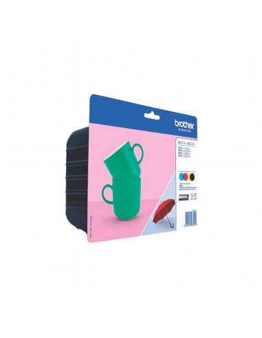 Brother LC227XL LC225XL Pack de 4 Cartuchos de Tinta Originales - LC227XLVALBP