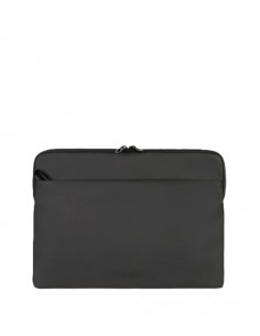 Tucano Gommo Sleeve Funda Portatil 15 6" - Material Engomado Impermeable - Bolsillo para Accesorios - Color Negro