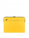 Tucano Gommo Sleeve Funda Portatil 15 6" - Material Engomado Impermeable - Bolsillo para Accesorios - Color Amarillo